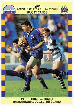 1991 Regina NZRFU 1st Edition #185 Paul Cooke Front